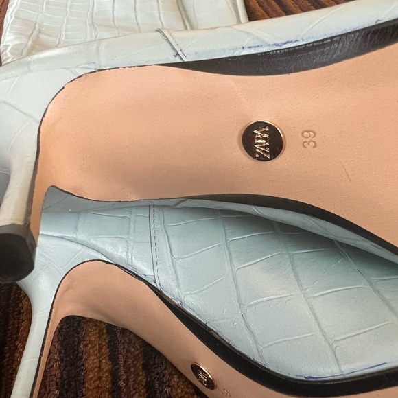 ZARA ANIMAL PRINT HEELED LEATHER BOOTS size 39 women 8 - Picture 4 of 5